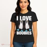 I Love Boobies Blue Footed Boobie Bird Women's T-Shirt thumb 4