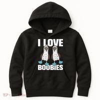 I Love Boobies Blue Footed Boobie Bird Kids Hoodie thumb 0