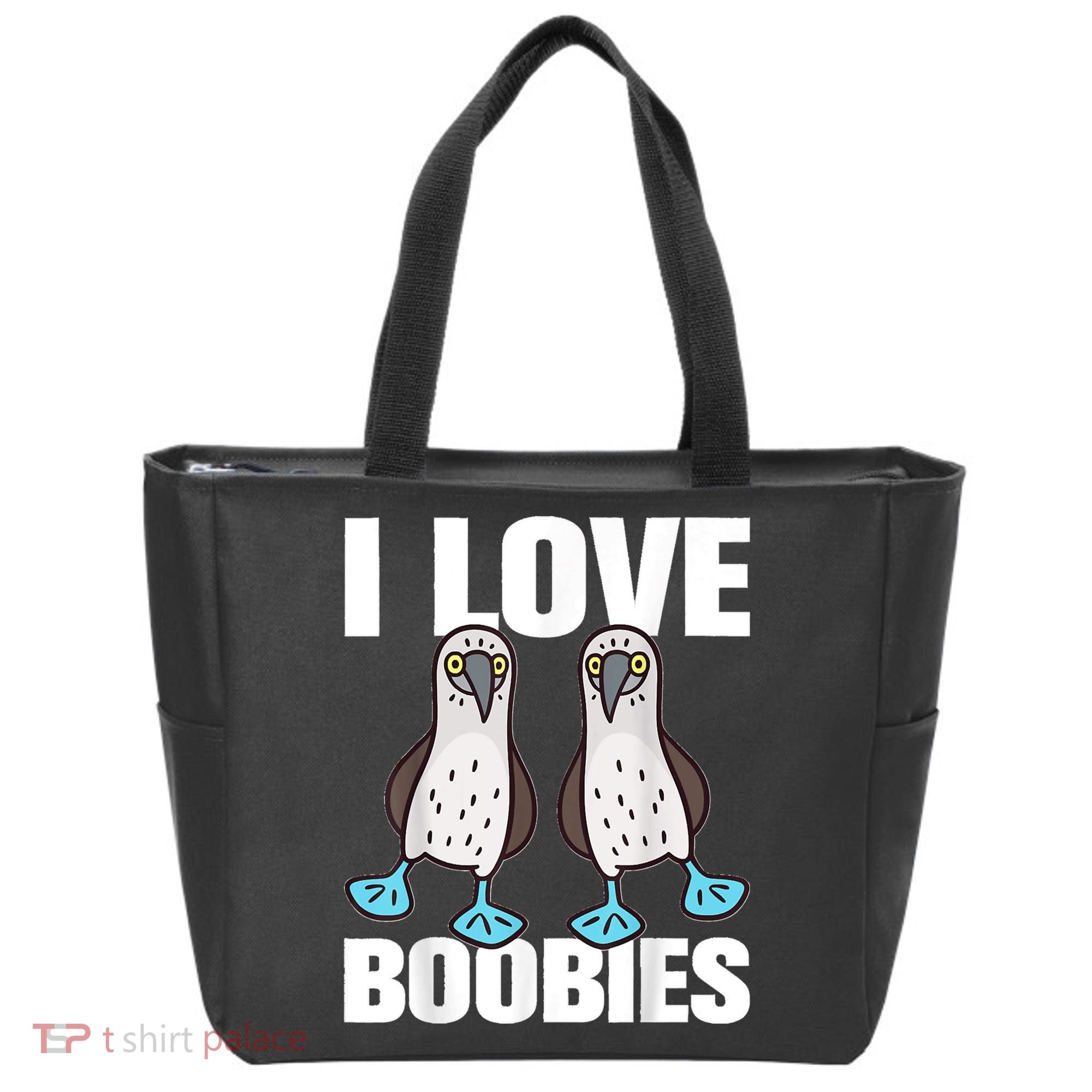 I Love Boobies Blue Footed Boobie Bird Tote Bag
