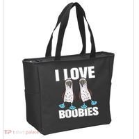 I Love Boobies Blue Footed Boobie Bird Tote Bag thumb 2