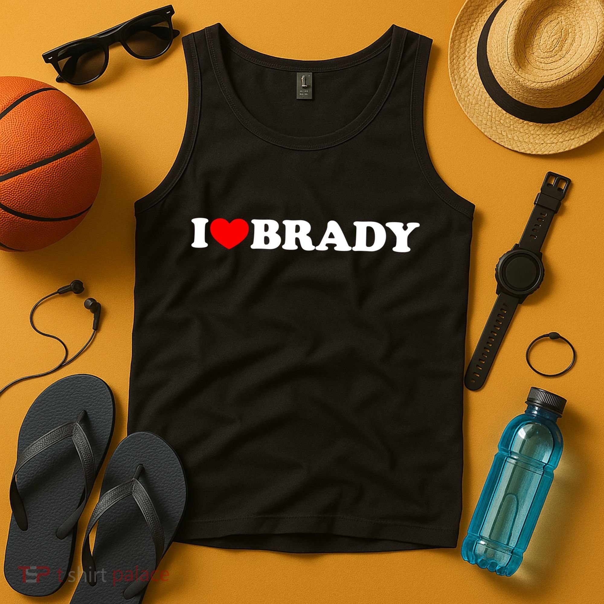 I Love Brady Funny Name Valentine's Day Tank Top