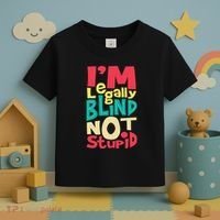 IM Legally Blind Not Stupid Blindness Visually Impaired Toddler T-Shirt thumb 3