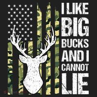 I Like Big Bucks and I Cannot Lie Deer Hunting USA Flag Women's Sweatshirt thumb 2