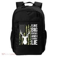 I Like Big Bucks and I Cannot Lie Deer Hunting USA Flag Backpack thumb 0