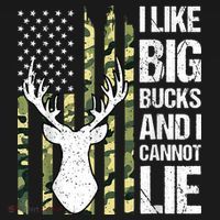 I Like Big Bucks and I Cannot Lie Deer Hunting USA Flag Coaster thumb 2