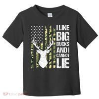 I Like Big Bucks and I Cannot Lie Deer Hunting USA Flag Toddler T-Shirt thumb 0