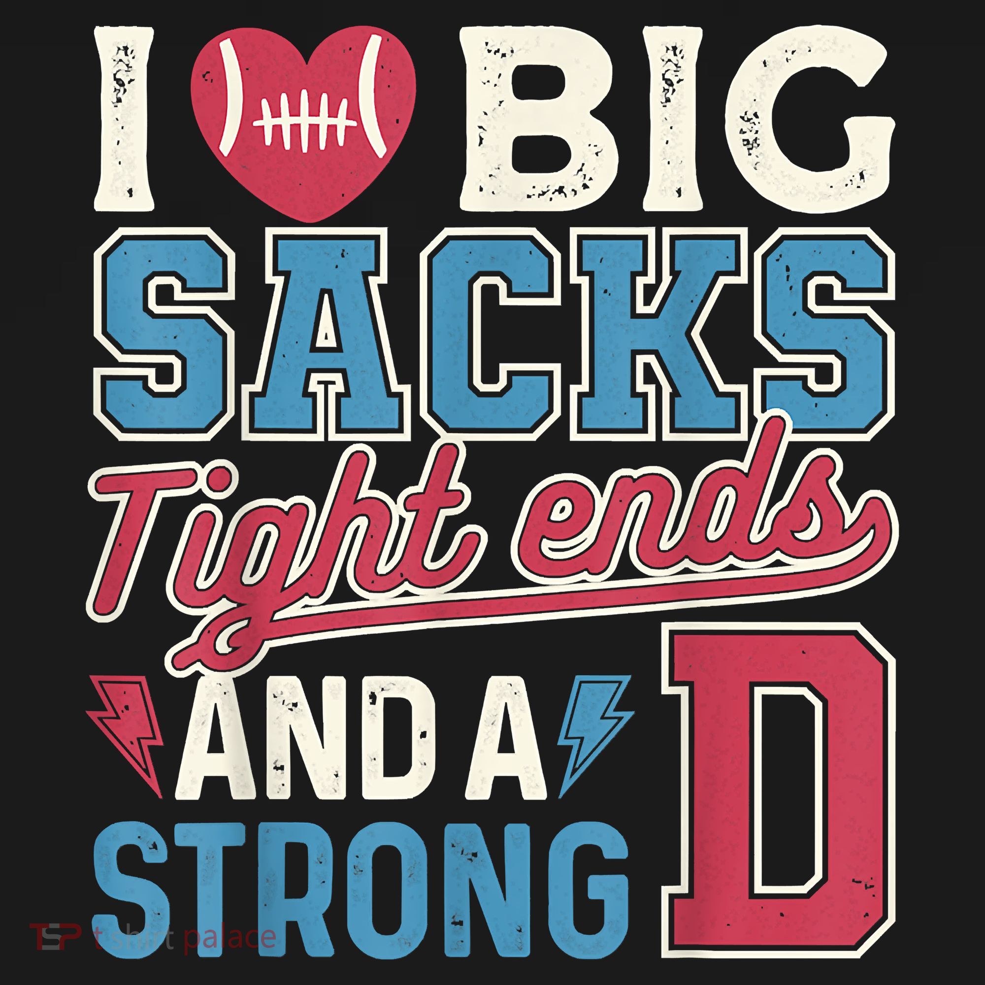 I Love Big Sacks Tight Ends And A Strong D Funny Mousepad