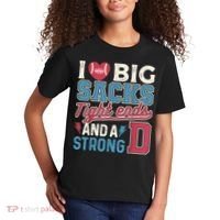 I Love Big Sacks Tight Ends And A Strong D Funny Kids T-Shirt thumb 2