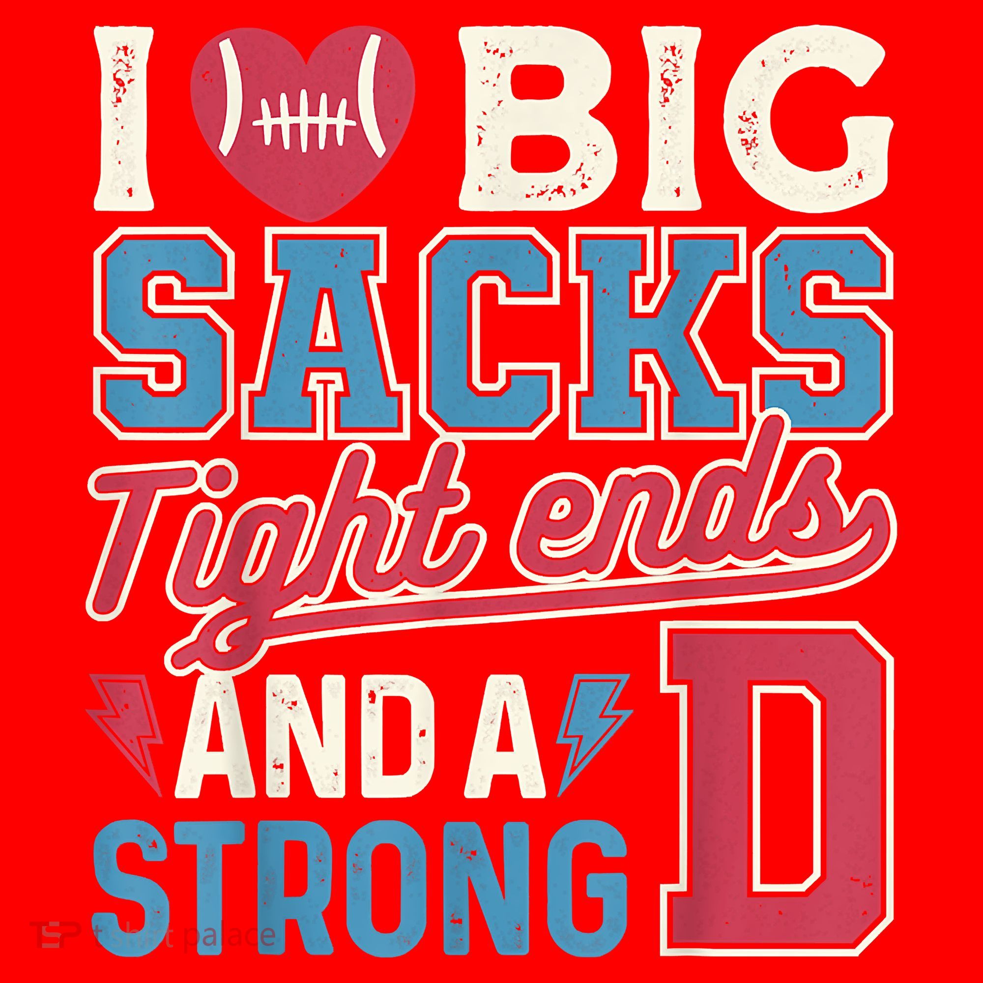 I Love Big Sacks Tight Ends And A Strong D Funny Santa Hat