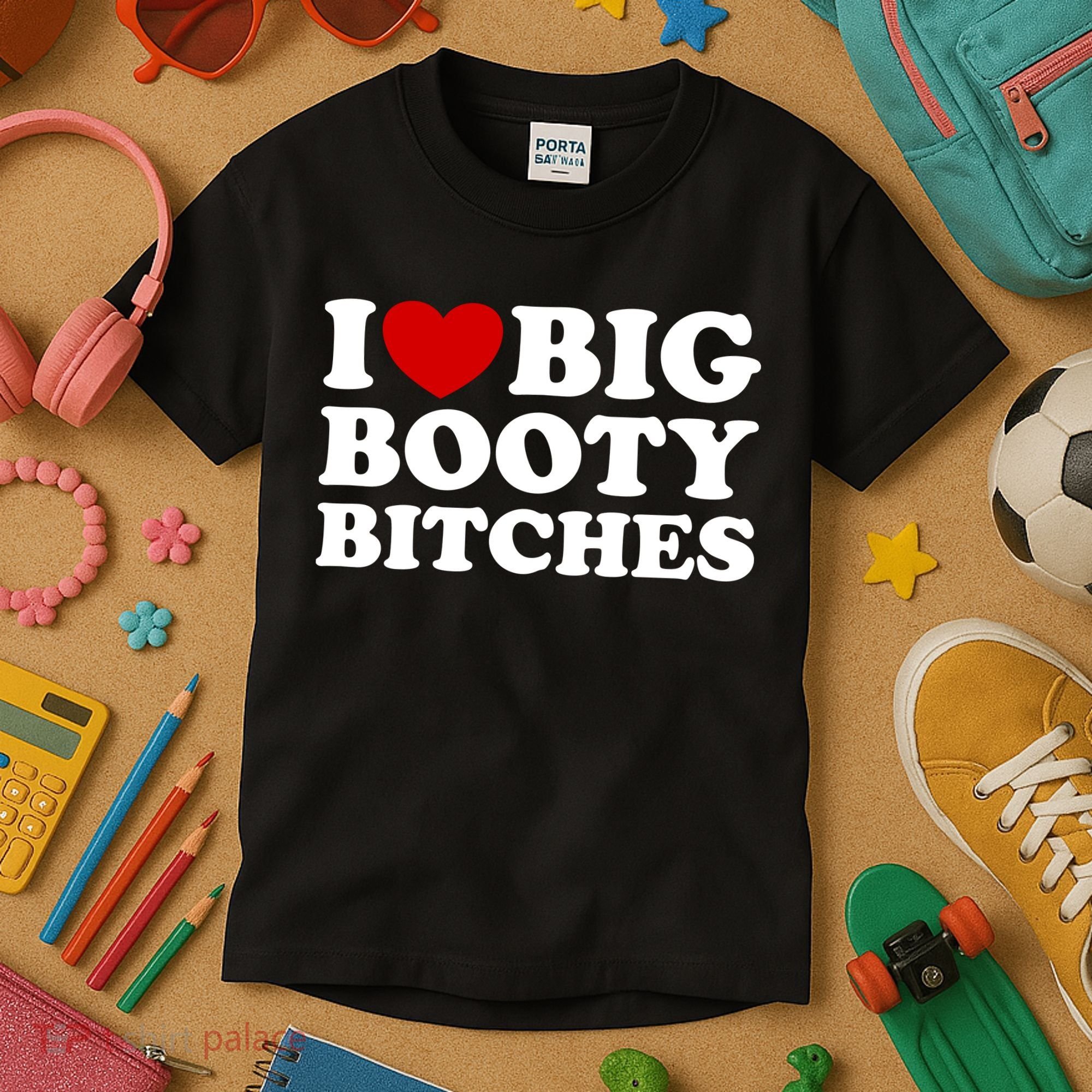 I Love Big Booty Bitches Kids T-Shirt