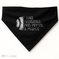 I Like Baseball And Maybe 3 People Funny Baseball Player USA-Made Doggie Bandana thumb 0