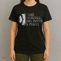 I Like Baseball And Maybe 3 People Funny Baseball Player T-Shirt thumb 4