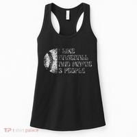 I Like Baseball And Maybe 3 People Funny Baseball Player Women's Tank Top thumb 0