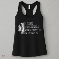 I Like Baseball And Maybe 3 People Funny Baseball Player Women's Tank Top thumb 3