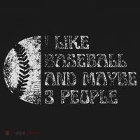 I Like Baseball And Maybe 3 People Funny Baseball Player Women's Tank Top thumb 5