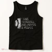 I Like Baseball And Maybe 3 People Funny Baseball Player Tank Top thumb 2
