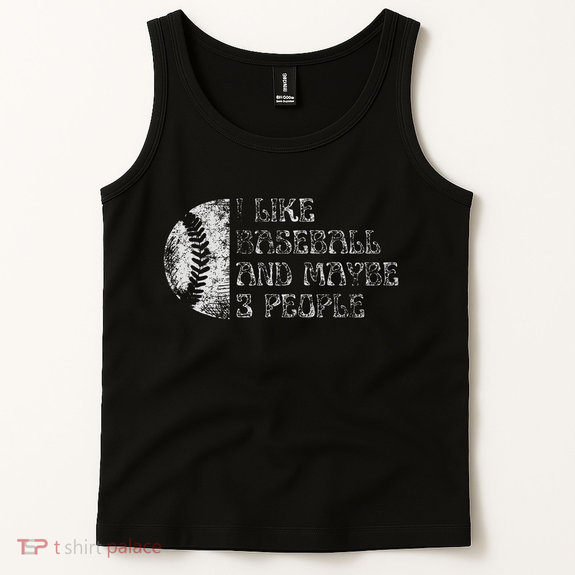I Like Baseball And Maybe 3 People Funny Baseball Player Tank Top