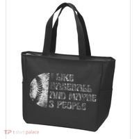 I Like Baseball And Maybe 3 People Funny Baseball Player Tote Bag thumb 3