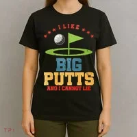 I like Big Putts And I Cannot Lie Funny Golf T-Shirt thumb 4