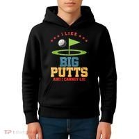 I like Big Putts And I Cannot Lie Funny Golf Kids Hoodie thumb 4