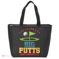 I like Big Putts And I Cannot Lie Funny Golf Tote Bag thumb 0
