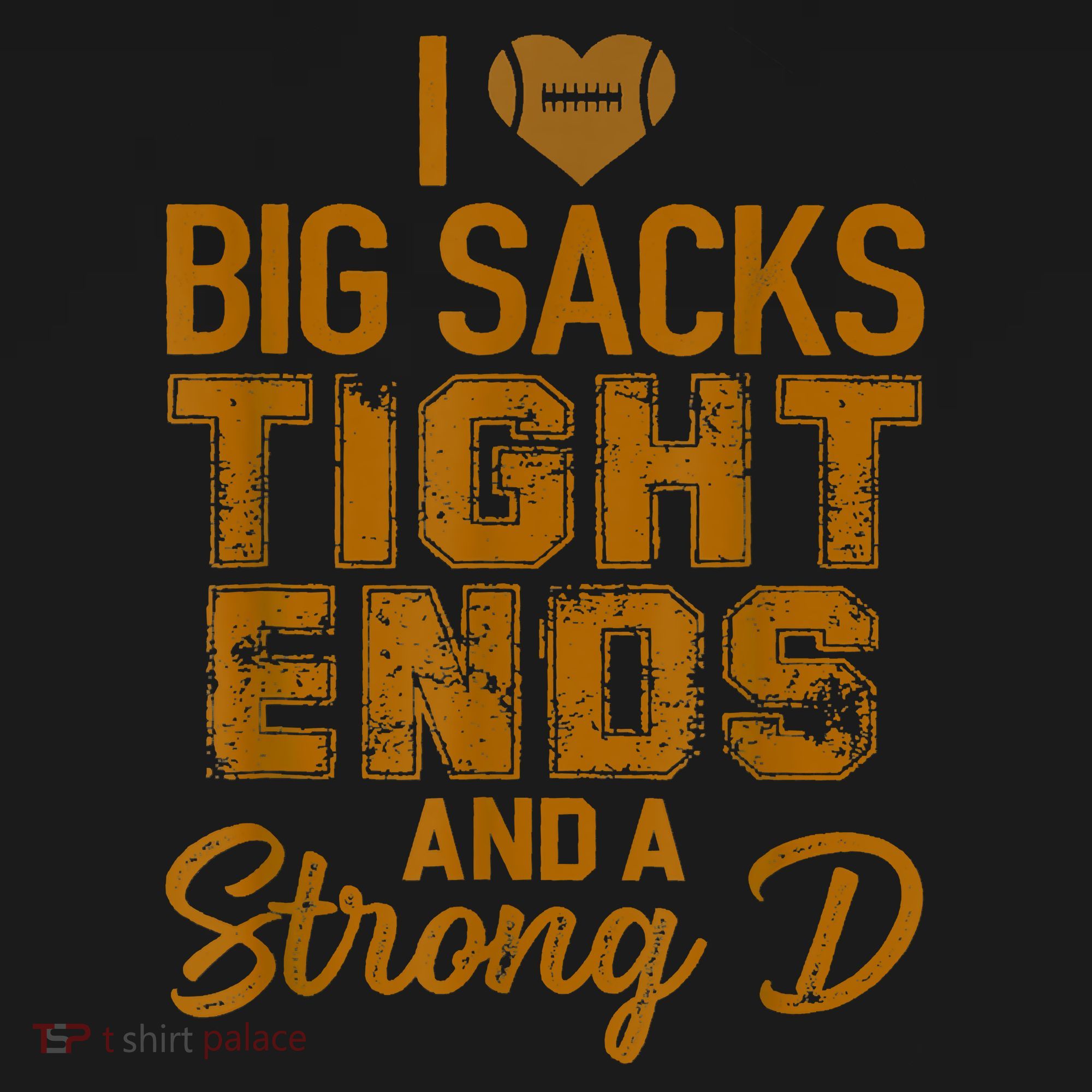 I Love Big Sacks Tight Ends And Strong D Funny Football Women's Hoodie