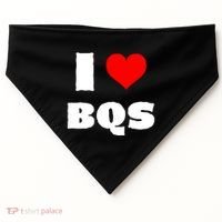 I Love Bqs USA-Made Doggie Bandana thumb 0