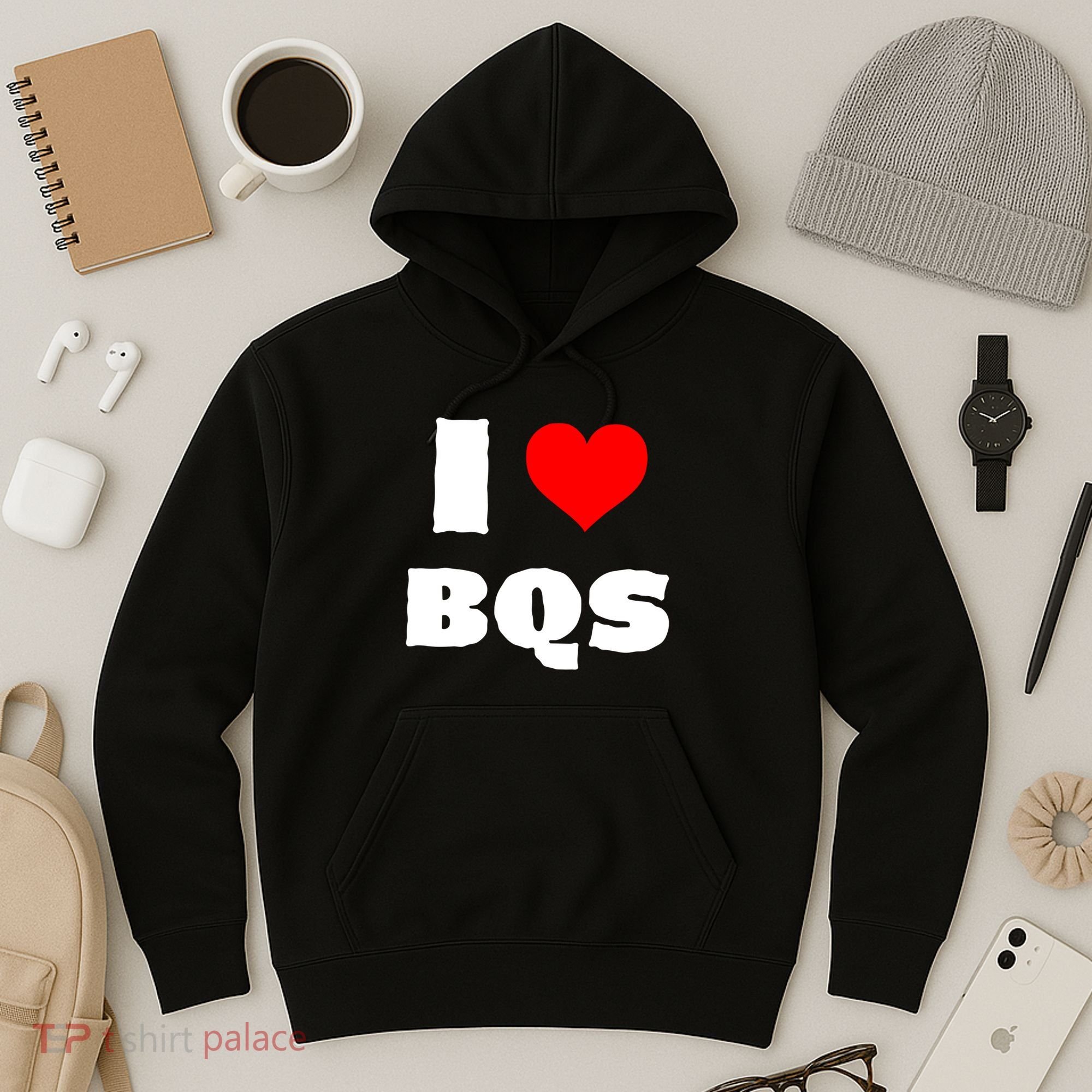 I Love Bqs Hoodie