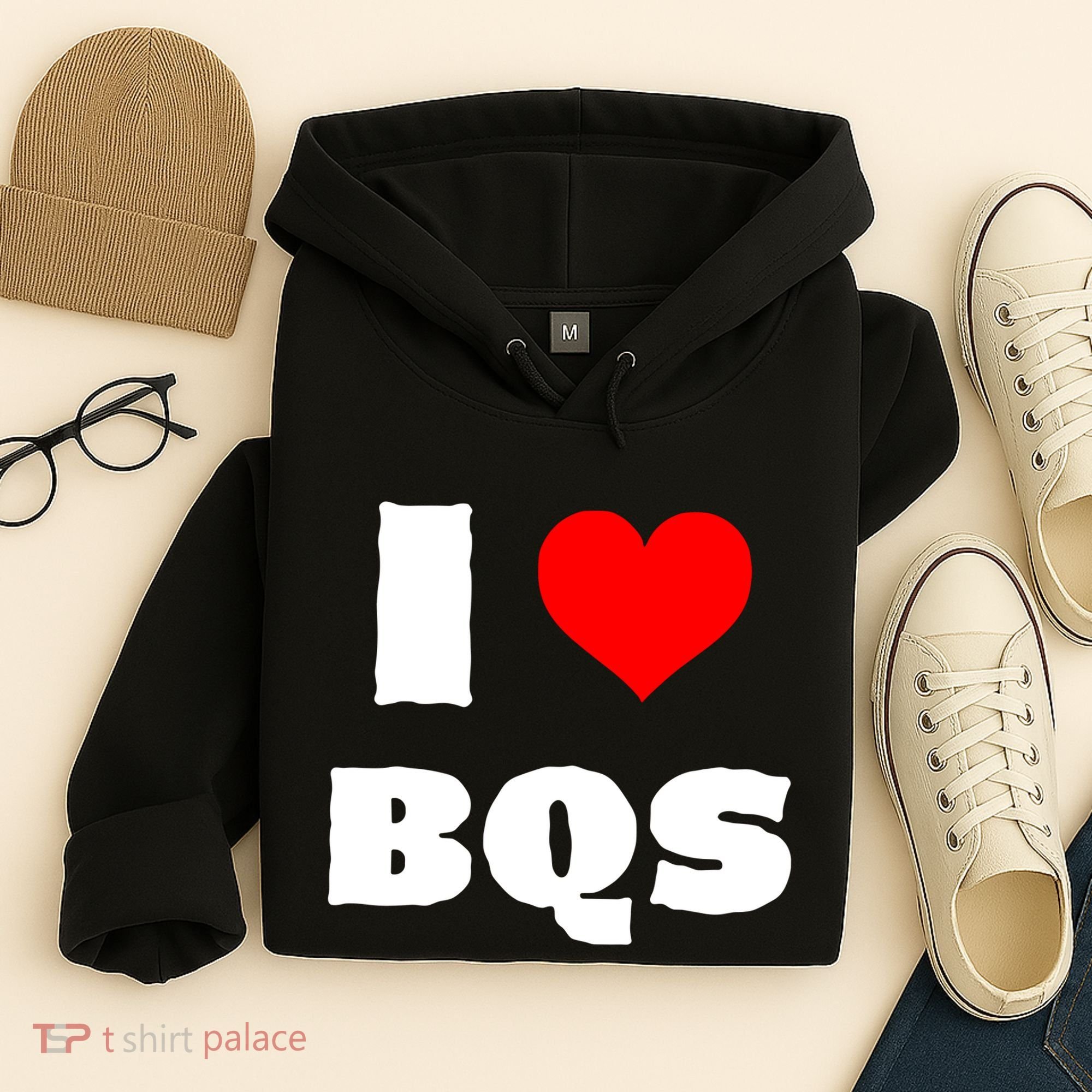 I Love Bqs Hoodie