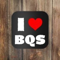 I Love Bqs Coaster thumb 0