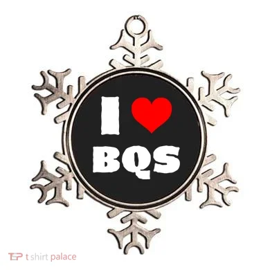 I Love Bqs Ornament