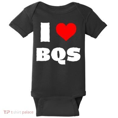 I Love Bqs Baby Bodysuit