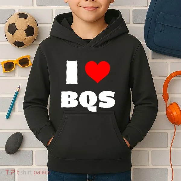 I Love Bqs Kids Hoodie