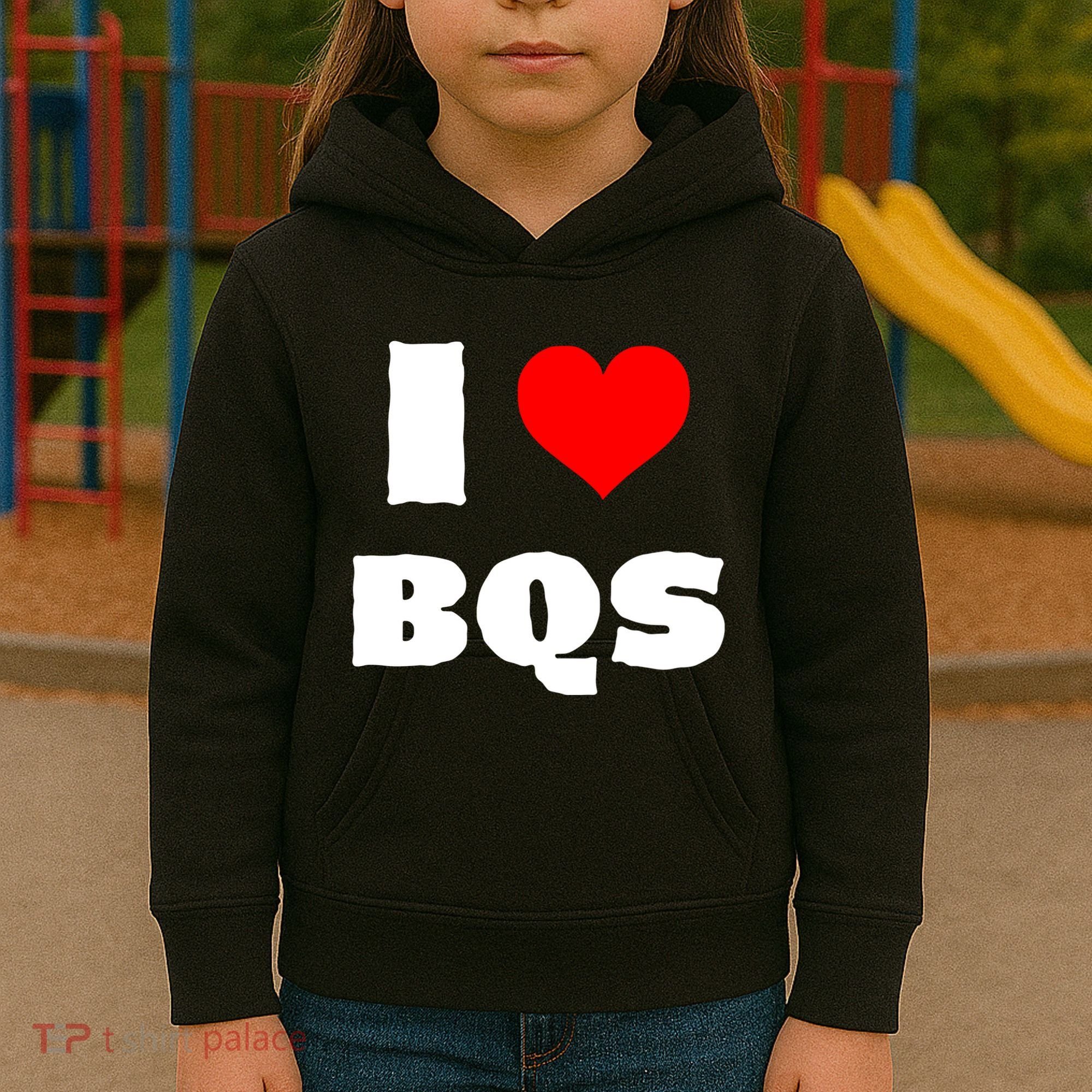 I Love Bqs Kids Hoodie