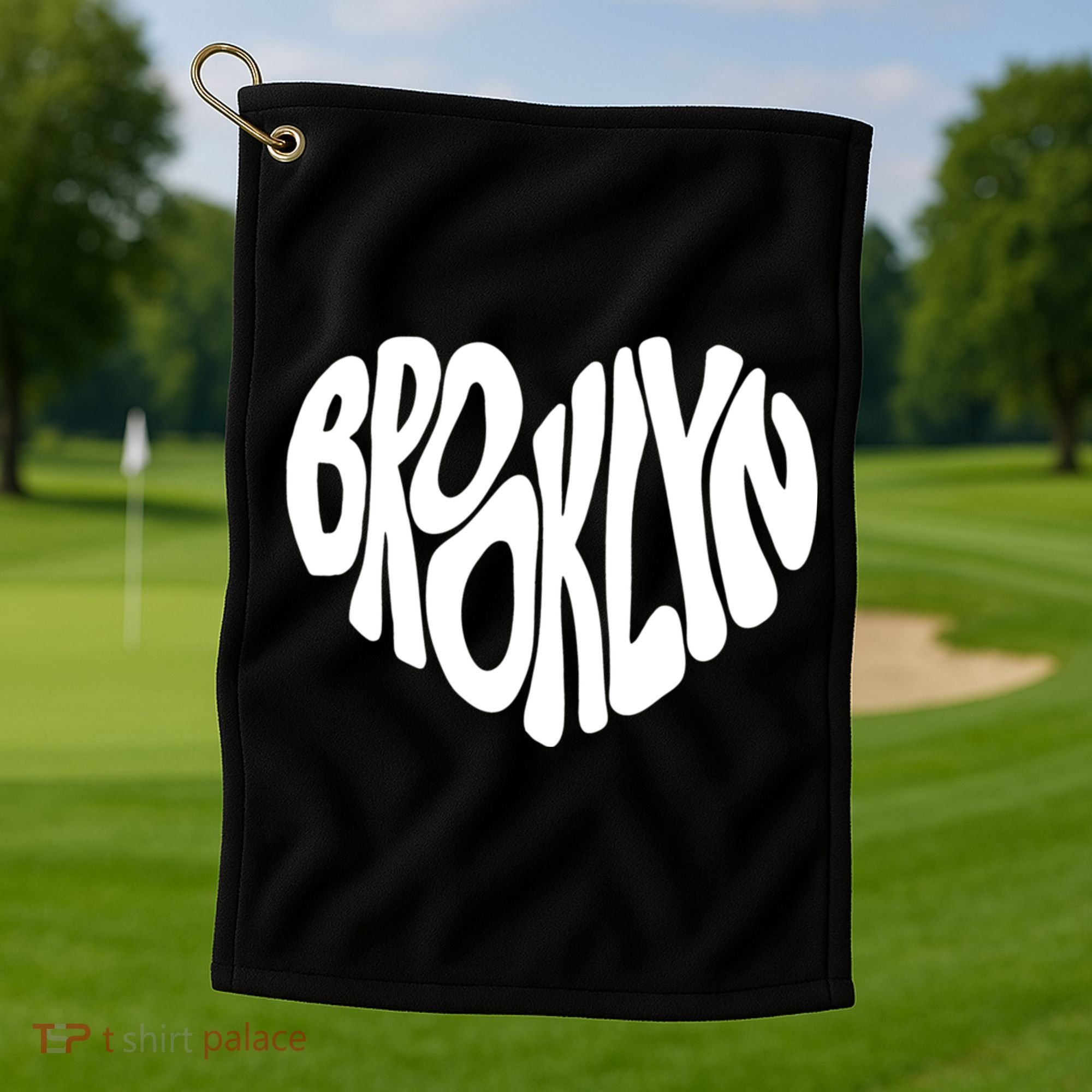 I Love Brooklyn New York Nyc Gifts Golf Towel