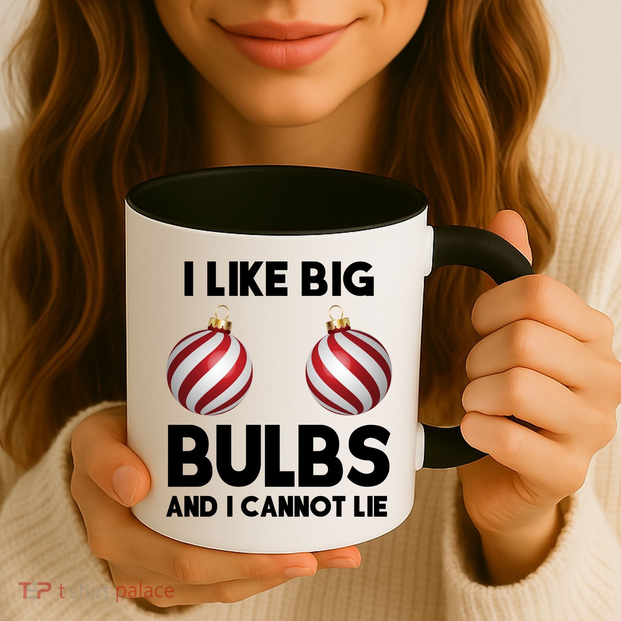 I Like Big Bulbs And I Cannot Lie Funny Christmas Coffee Mug