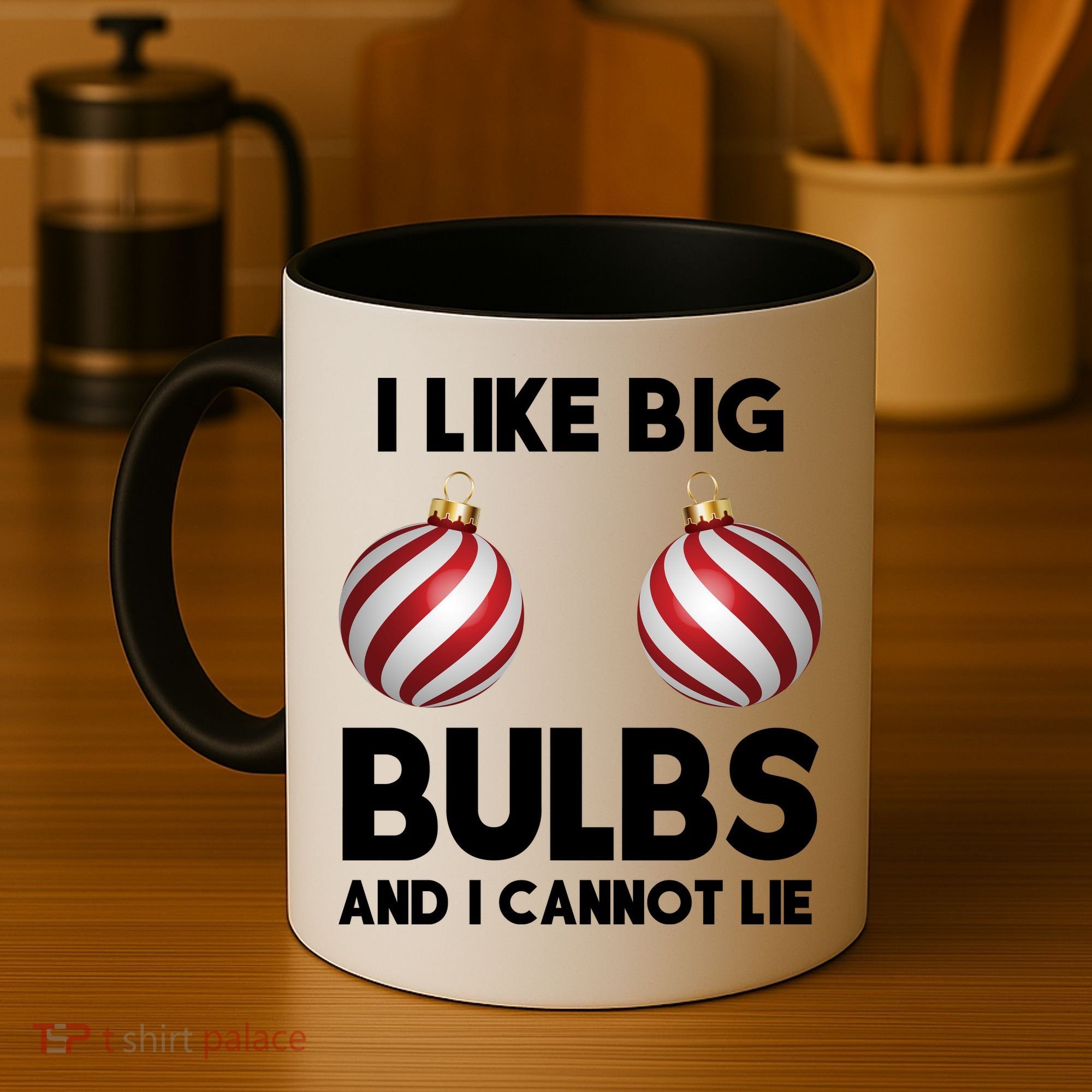 I Like Big Bulbs And I Cannot Lie Funny Christmas Coffee Mug