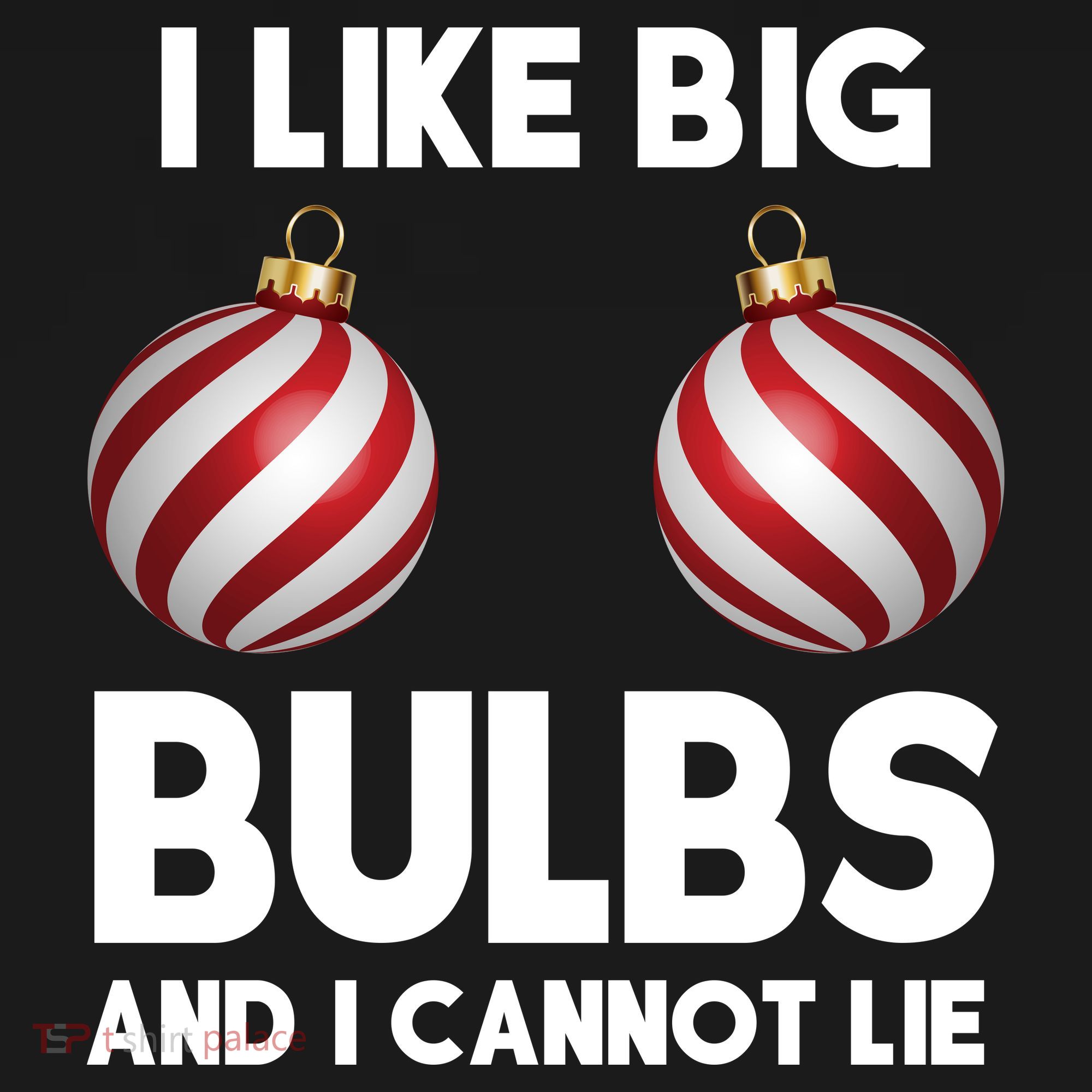 I Like Big Bulbs And I Cannot Lie Funny Christmas Coaster