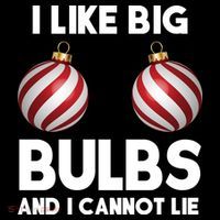 I Like Big Bulbs And I Cannot Lie Funny Christmas Women's Hoodie thumb 2