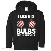 I Like Big Bulbs And I Cannot Lie Funny Christmas Toddler Hoodie thumb 0