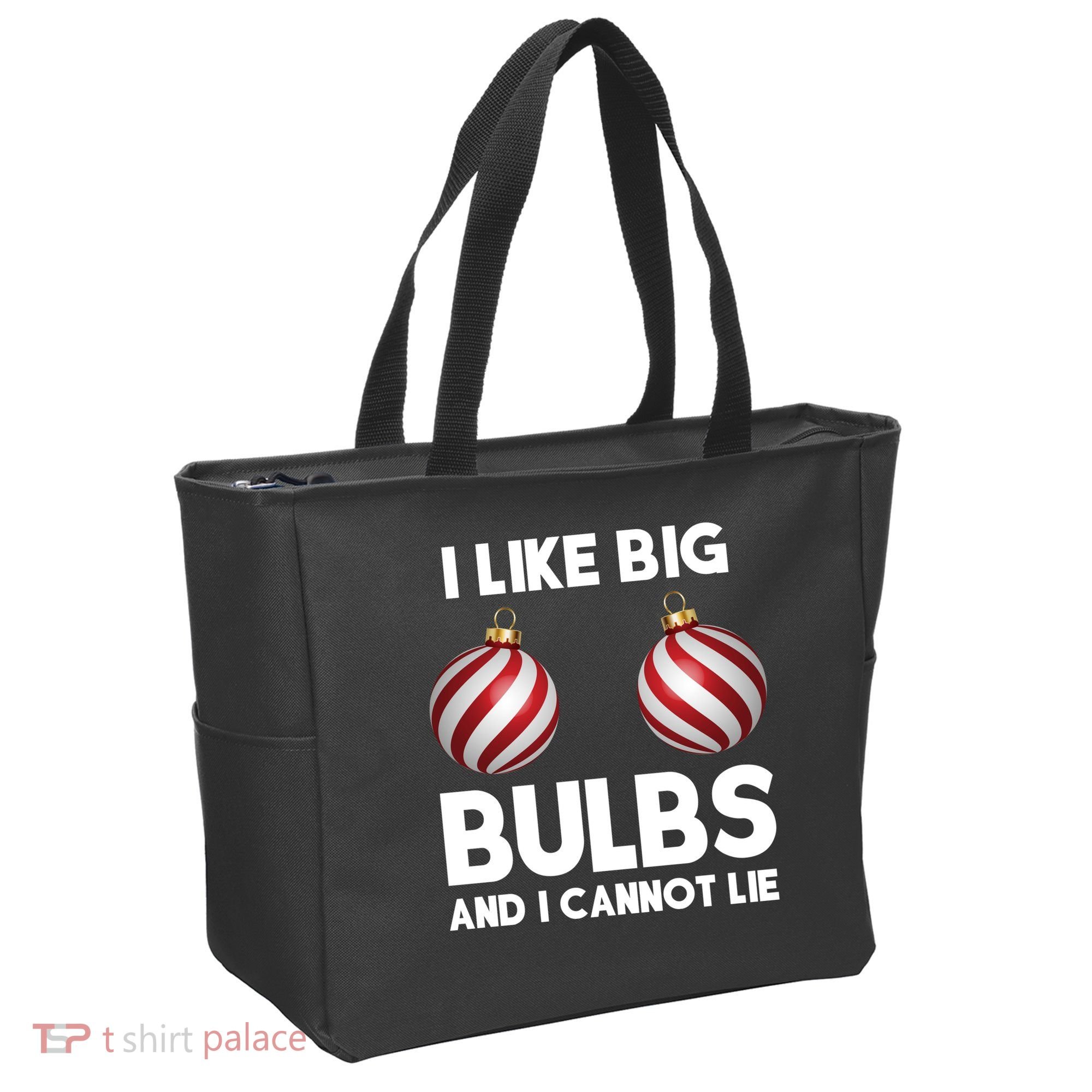 I Like Big Bulbs And I Cannot Lie Funny Christmas Tote Bag