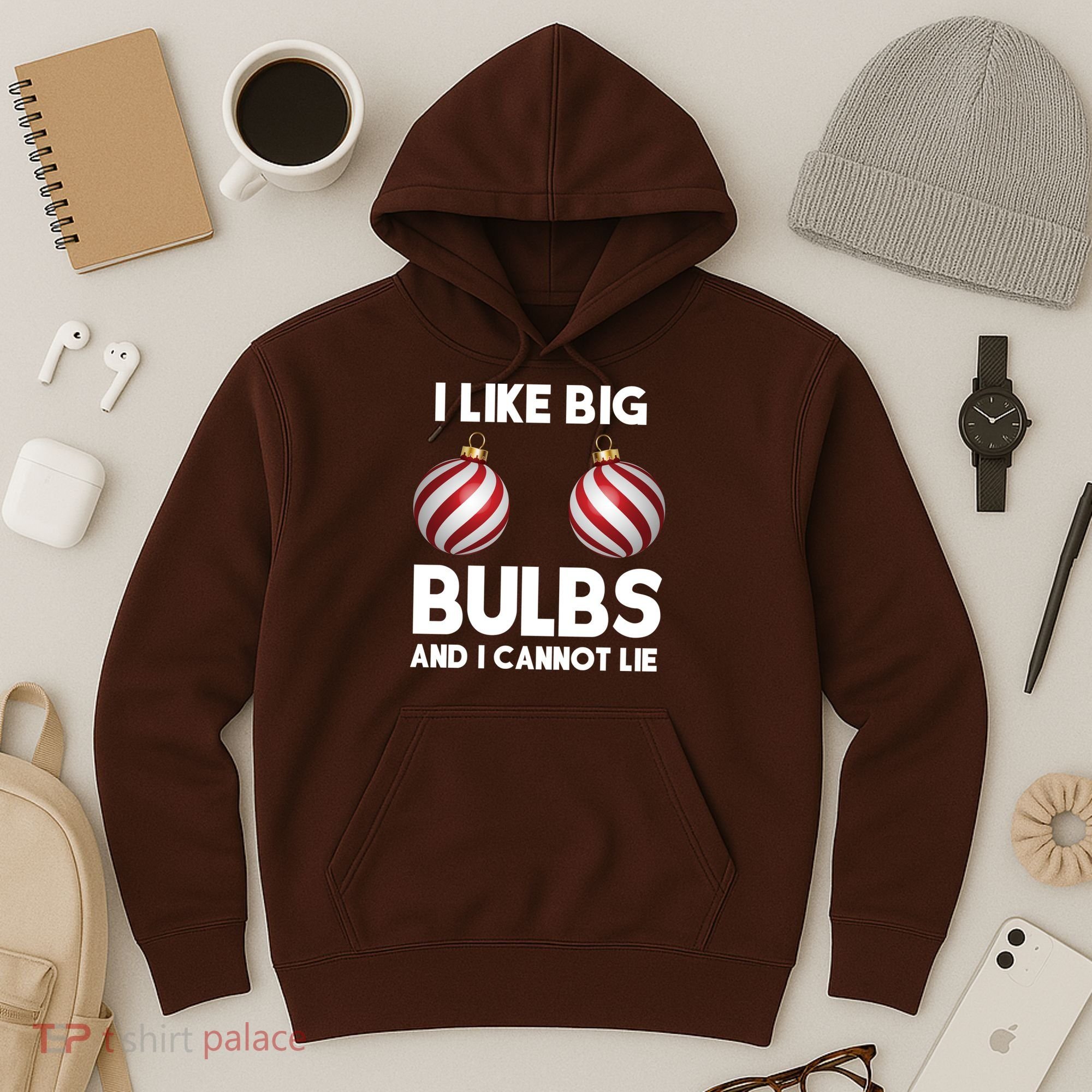 I Like Big Bulbs And I Cannot Lie Funny Christmas Hoodie