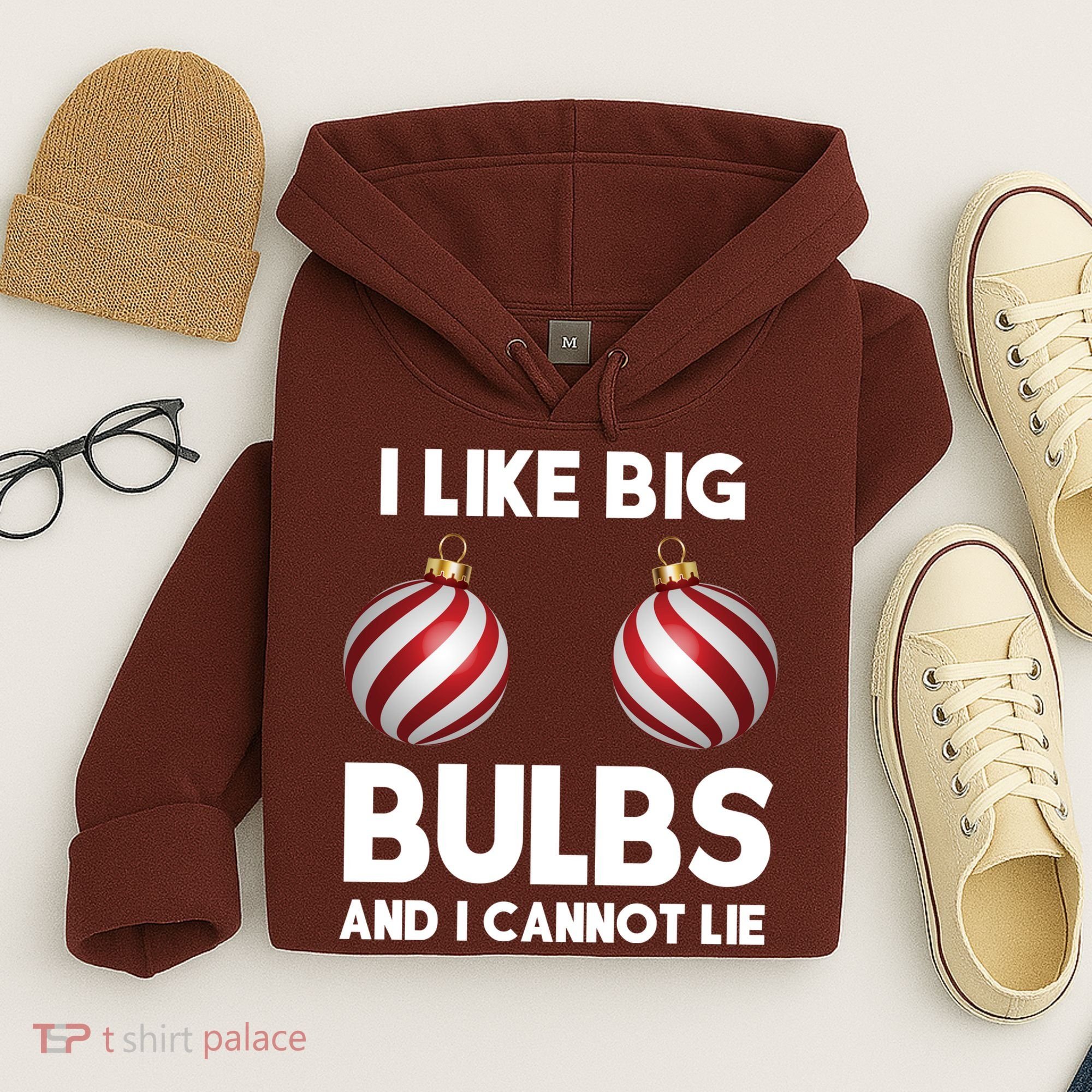 I Like Big Bulbs And I Cannot Lie Funny Christmas Hoodie