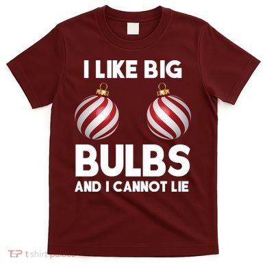I Like Big Bulbs And I Cannot Lie Funny Christmas T-Shirt