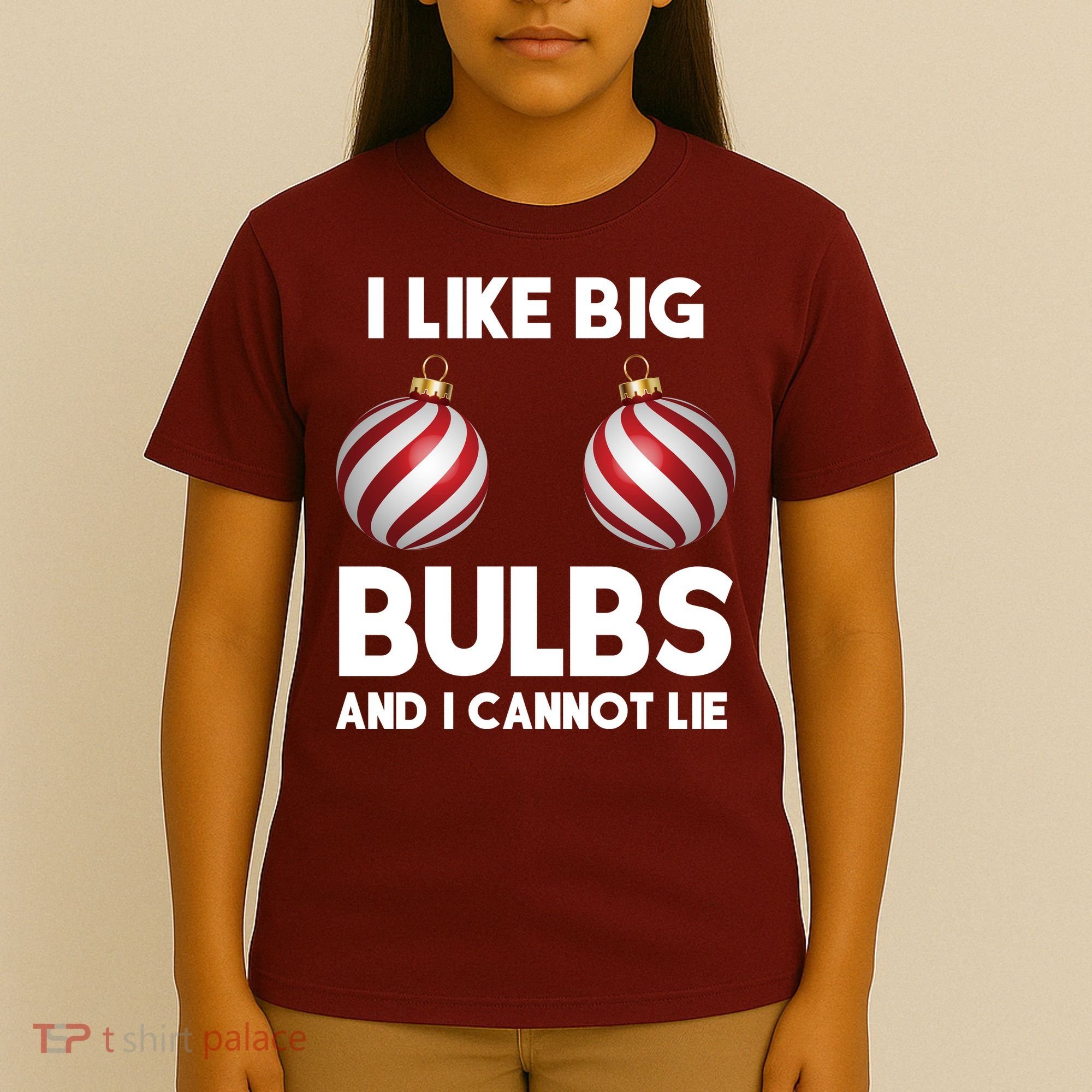 I Like Big Bulbs And I Cannot Lie Funny Christmas T-Shirt