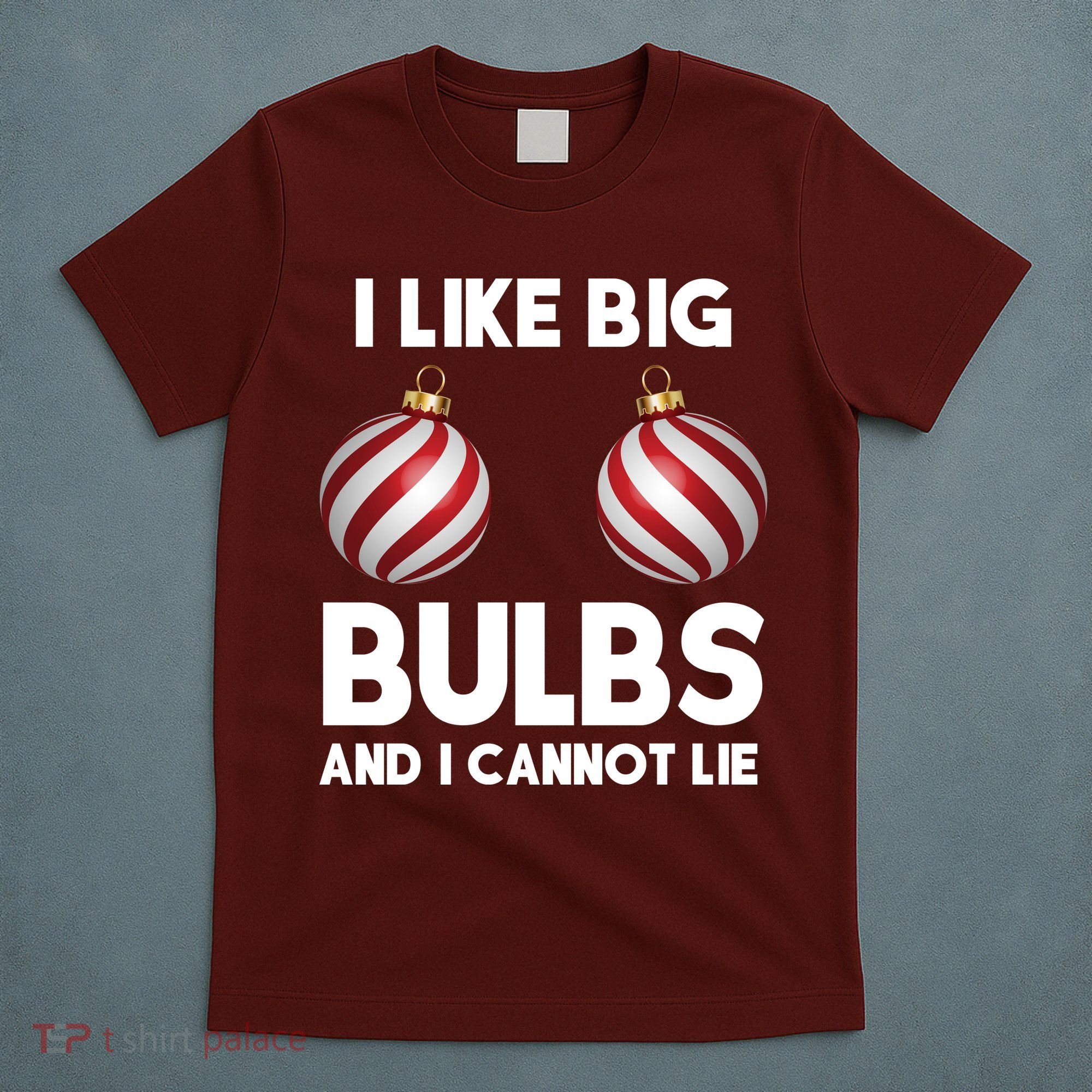 I Like Big Bulbs And I Cannot Lie Funny Christmas T-Shirt
