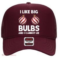 I Like Big Bulbs And I Cannot Lie Funny Christmas Hat thumb 0