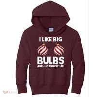 I Like Big Bulbs And I Cannot Lie Funny Christmas Kids Hoodie thumb 0