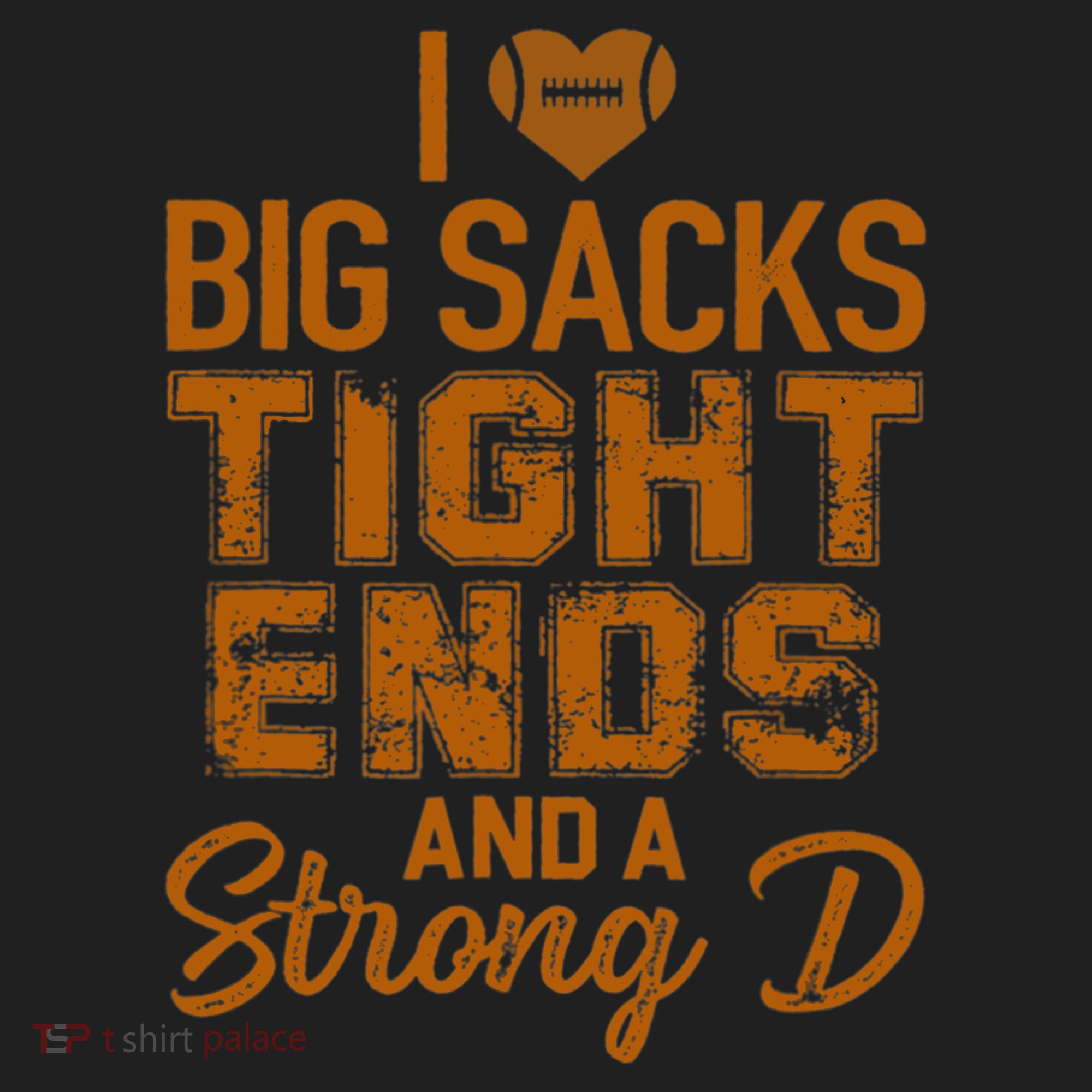 I Love Big Sacks Tight Ends And A Strong D Funny Football Beanie