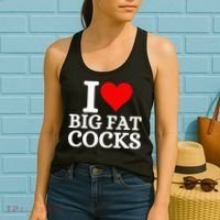 I Love Big Fat Cocks Funny Women's Tank Top thumb 2